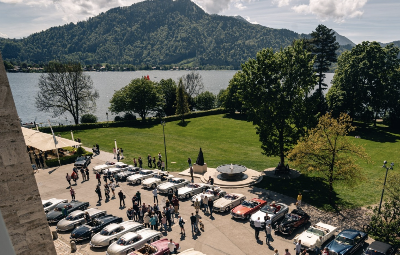 Boxenstopp im Seehaus: 300 SL-Rallye zu Gast